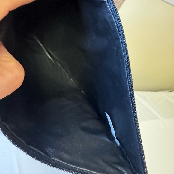 Victoria's Secret Black Cosmetic Bag with Embossed Design - Picture 2 of 6